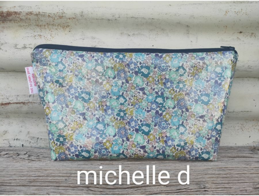 toiletry bags liberty laminated fabric