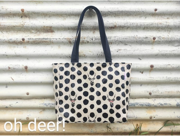 large shopper bags - laminated fabric
