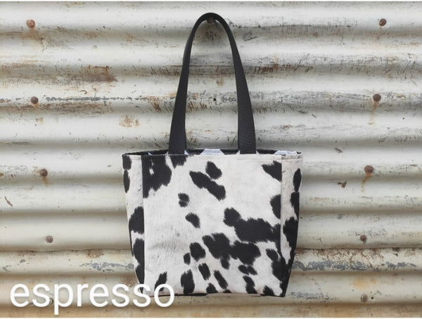 shopper bags - faux cowhide