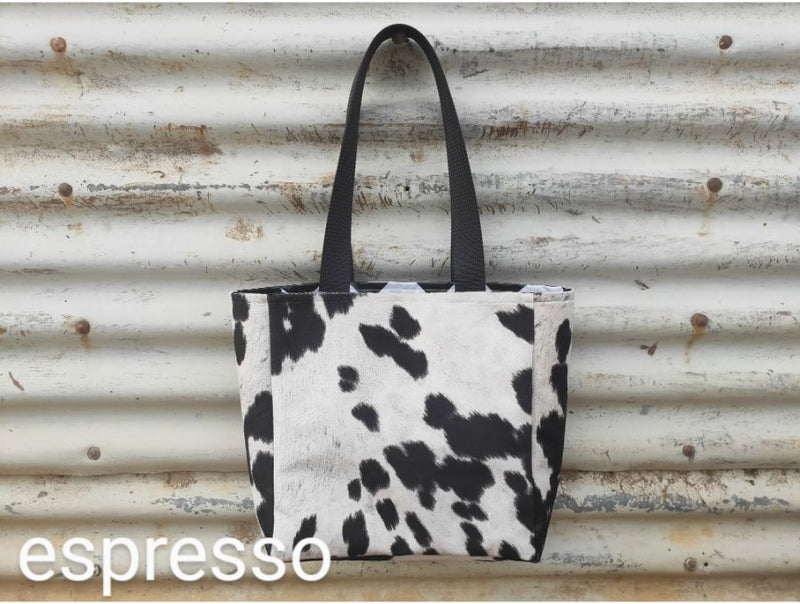 shopper bags - faux cowhide