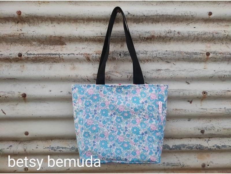 shopper bags - liberty laminated fabric