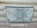 toiletry bags - liberty laminated fabric