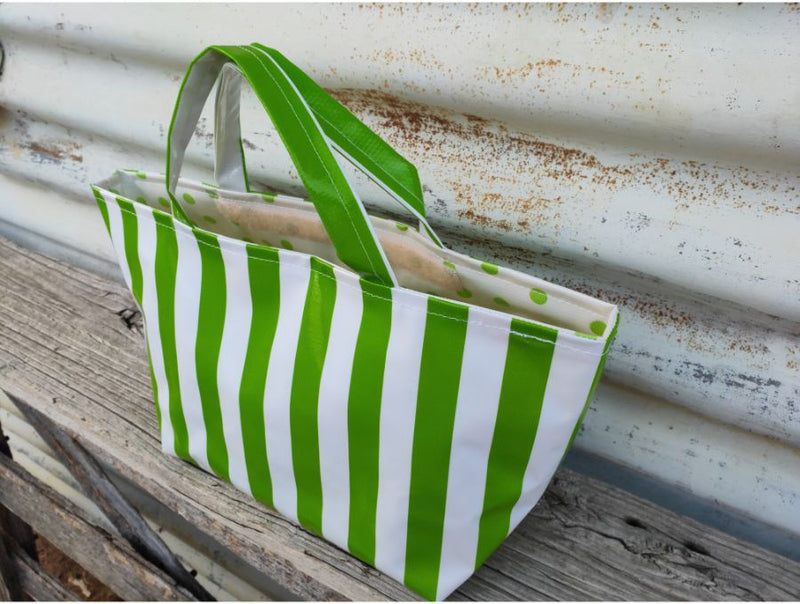 lunch bags - oilcloth fabric