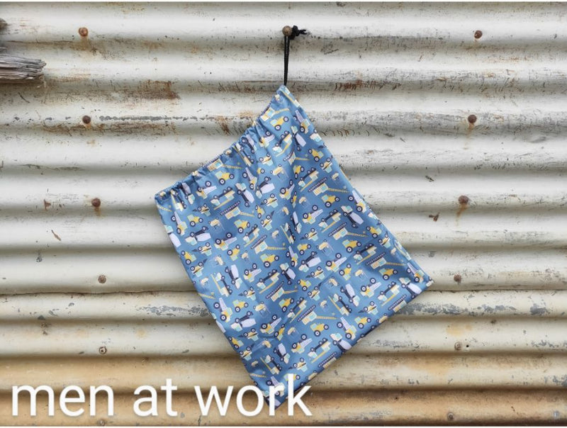 SALE - drawstring bags - jumbo size - polyurethane laminate