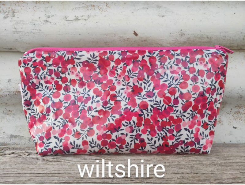 make-up bags - liberty laminated fabric