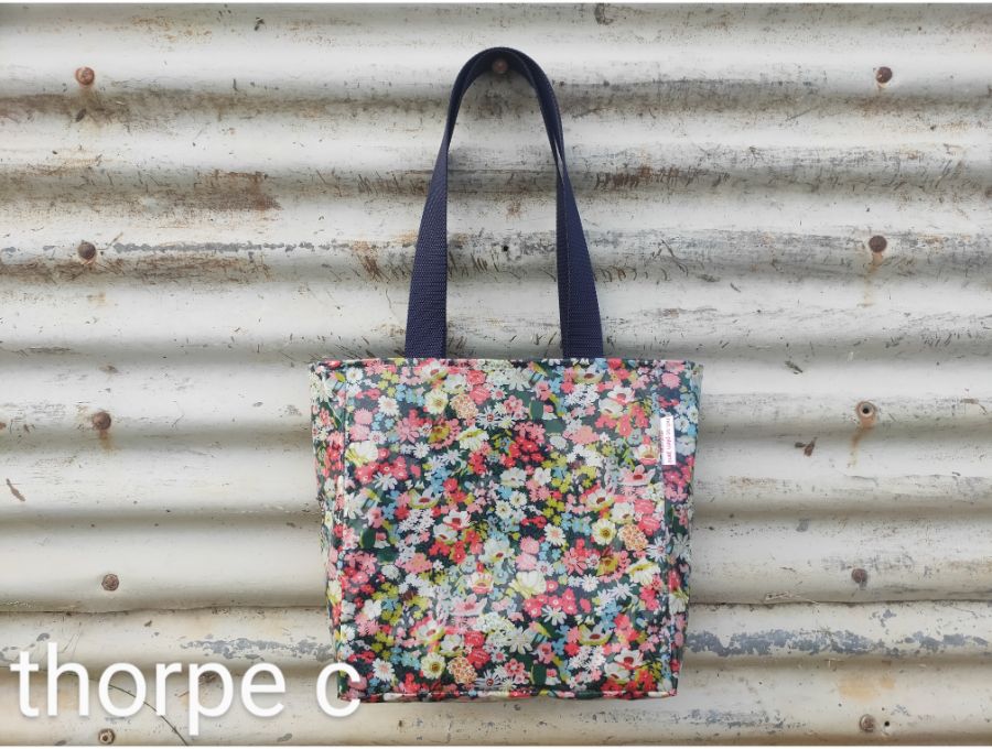 shopper bags liberty laminated fabric